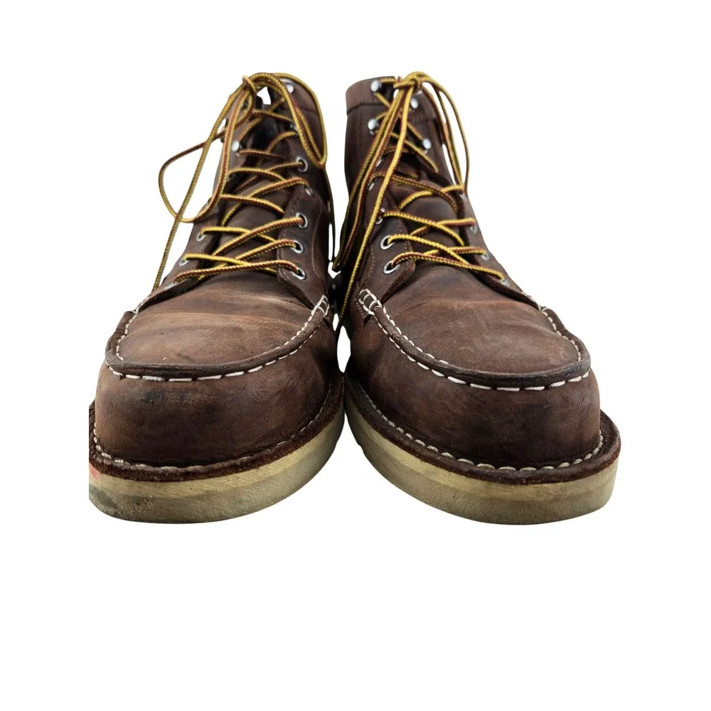 Danner Bull Run Moc Toe 6 Brown Steel Toe Work Boots Mens 10.5 EE Wide 15564 USA